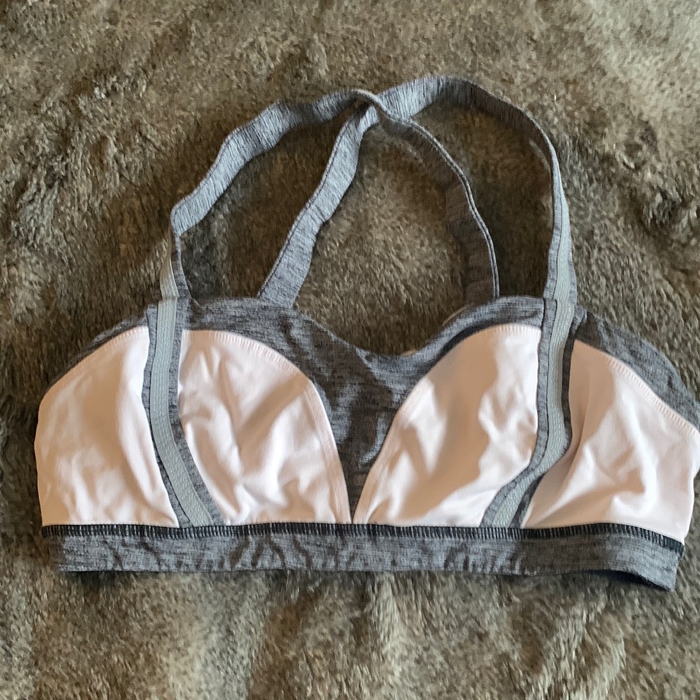 Lululemon sports bra with reflective straps